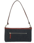 BBERRY Blue Label Shoulder Bag Denim Navy Auth hk952