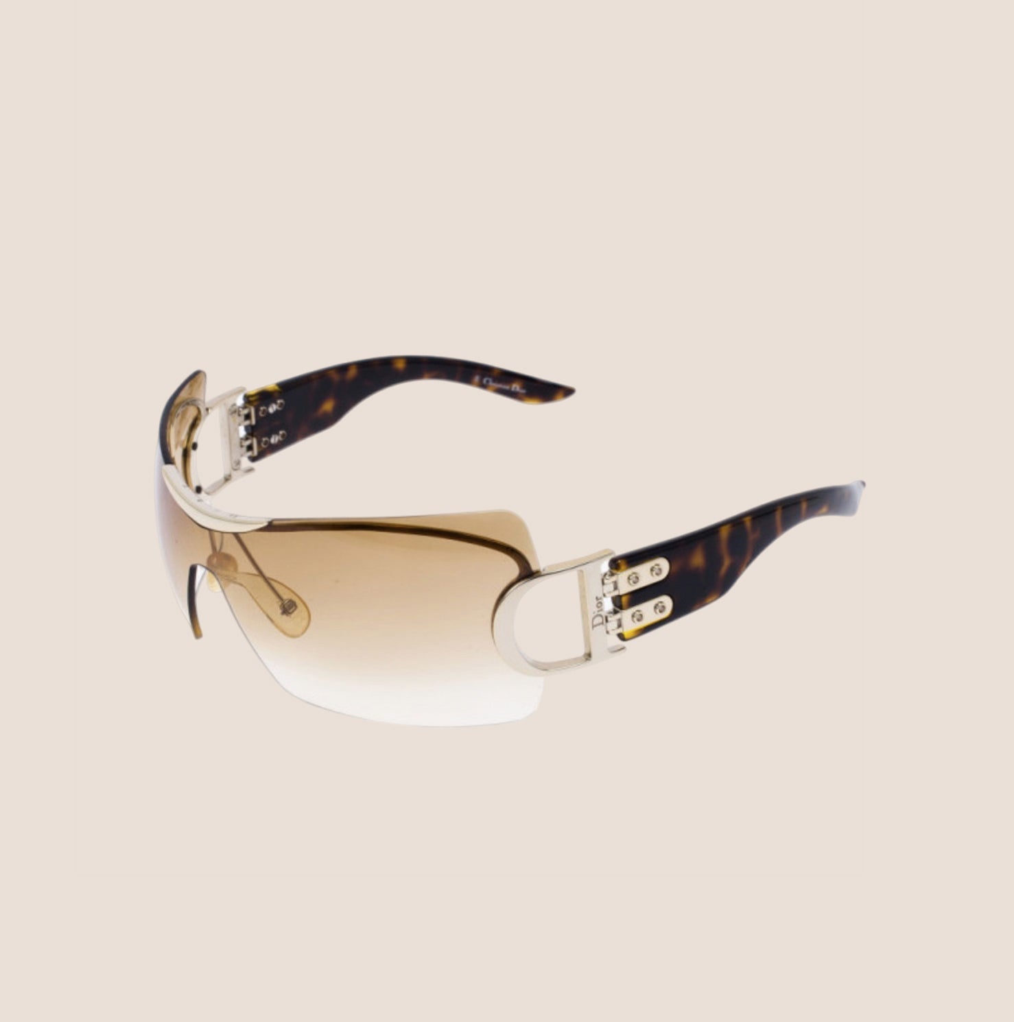 CHRISTIAN D1OR BROWN CLEAR AIRSPEED 1 SUNGLASSES