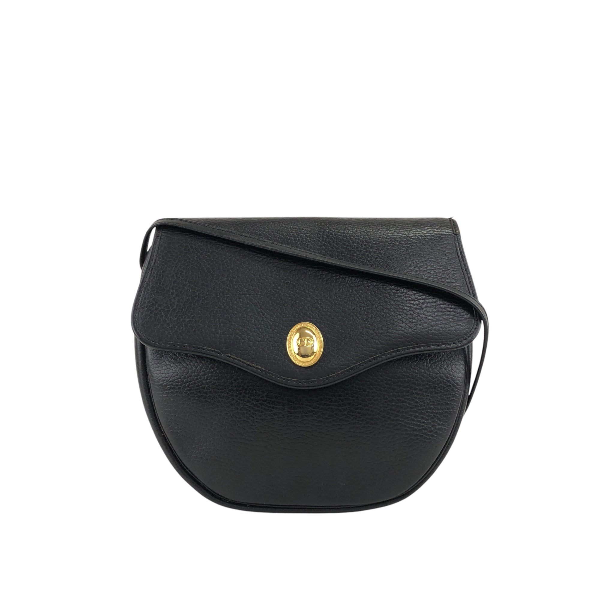 Christian D1OR  Shoulder bag Black Vintage tzdbkd