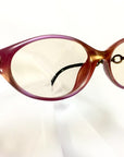CHRISTIAN D1OR 60's, 70's vintage pink and orange gradation sunglasses with golden chain temple