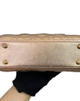 Cannage Lambskin Small Lady D1OR Rose Gold GJW