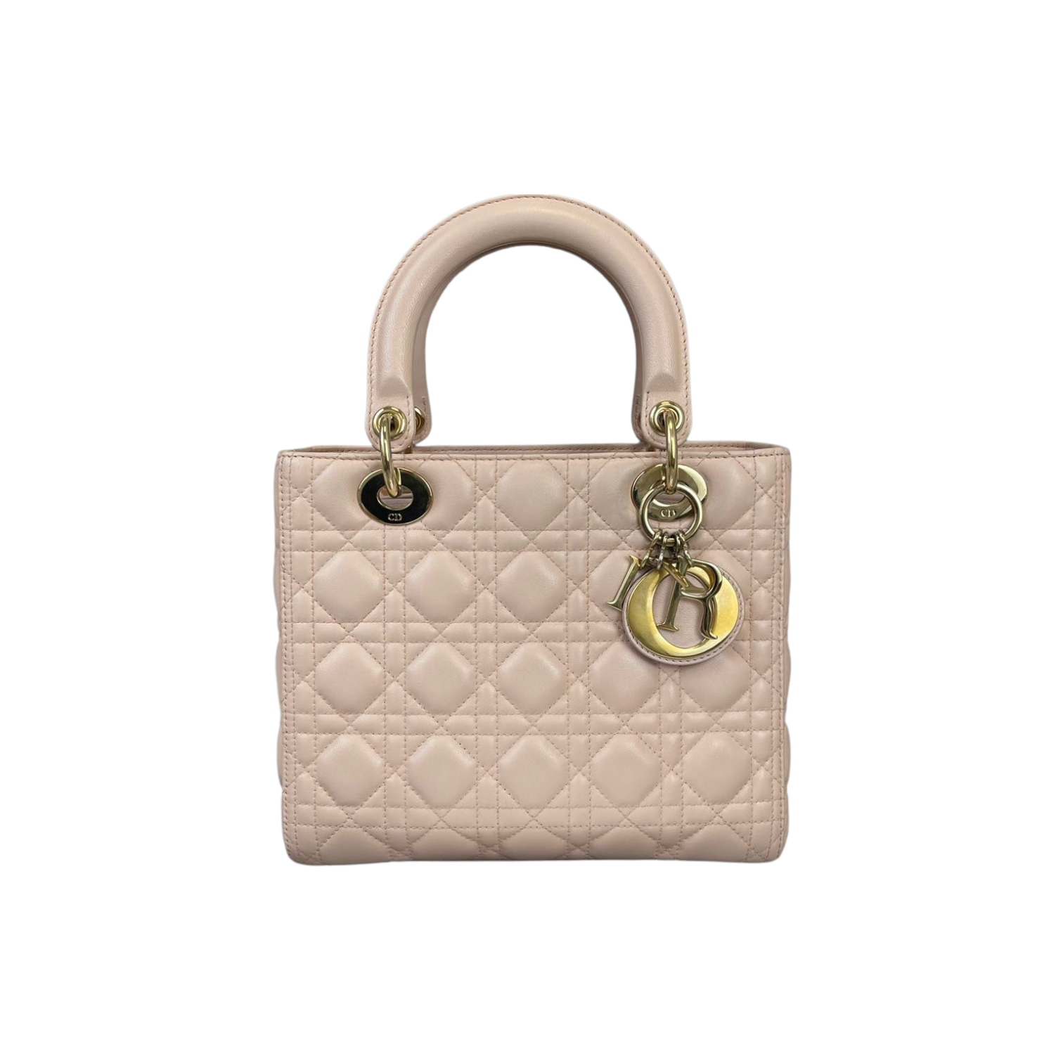 Cannage Lady D1OR Medium Light Pink GHW