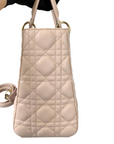 Cannage Lady D1OR Medium Lambskin Light Pink GHW