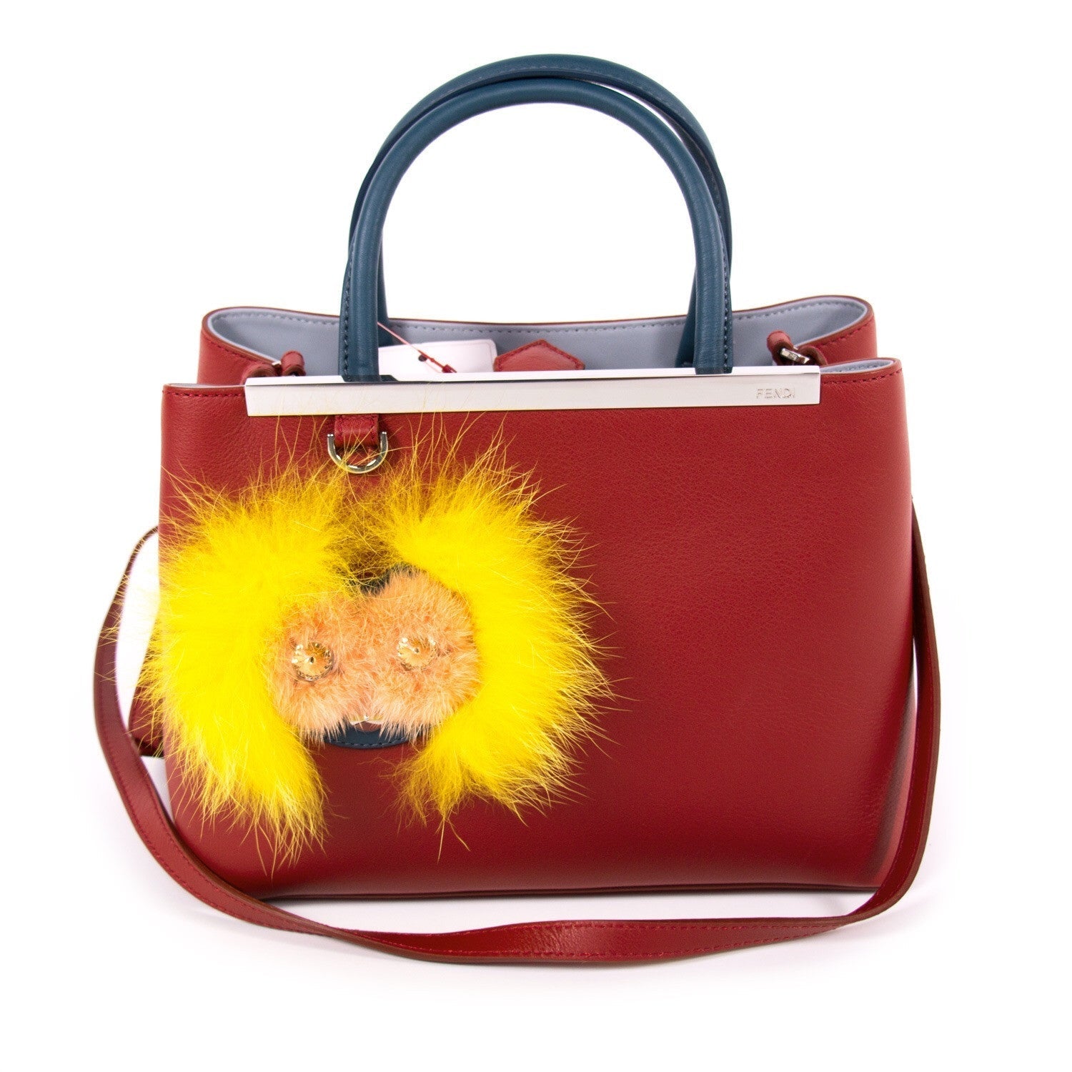 FNDI 2Jours Petite Embellished Leather Tote