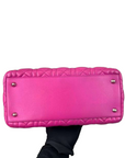 Cannage Lambskin Lady D1OR Medium Magenta SHW