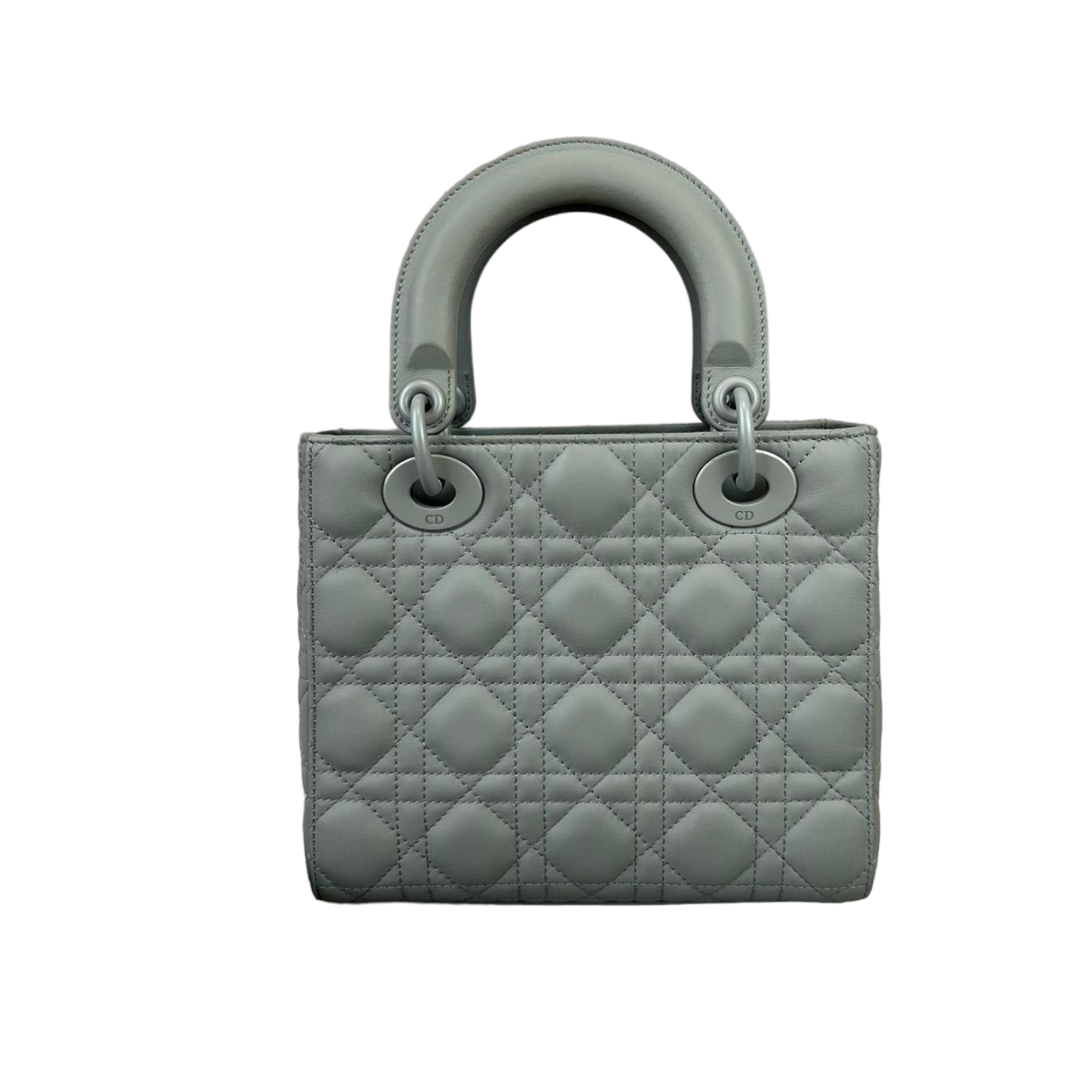 Cannage Lambskin Small Lady D1OR Small Grey