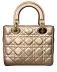 Cannage Lambskin Small Lady D1OR Rose Gold GHW