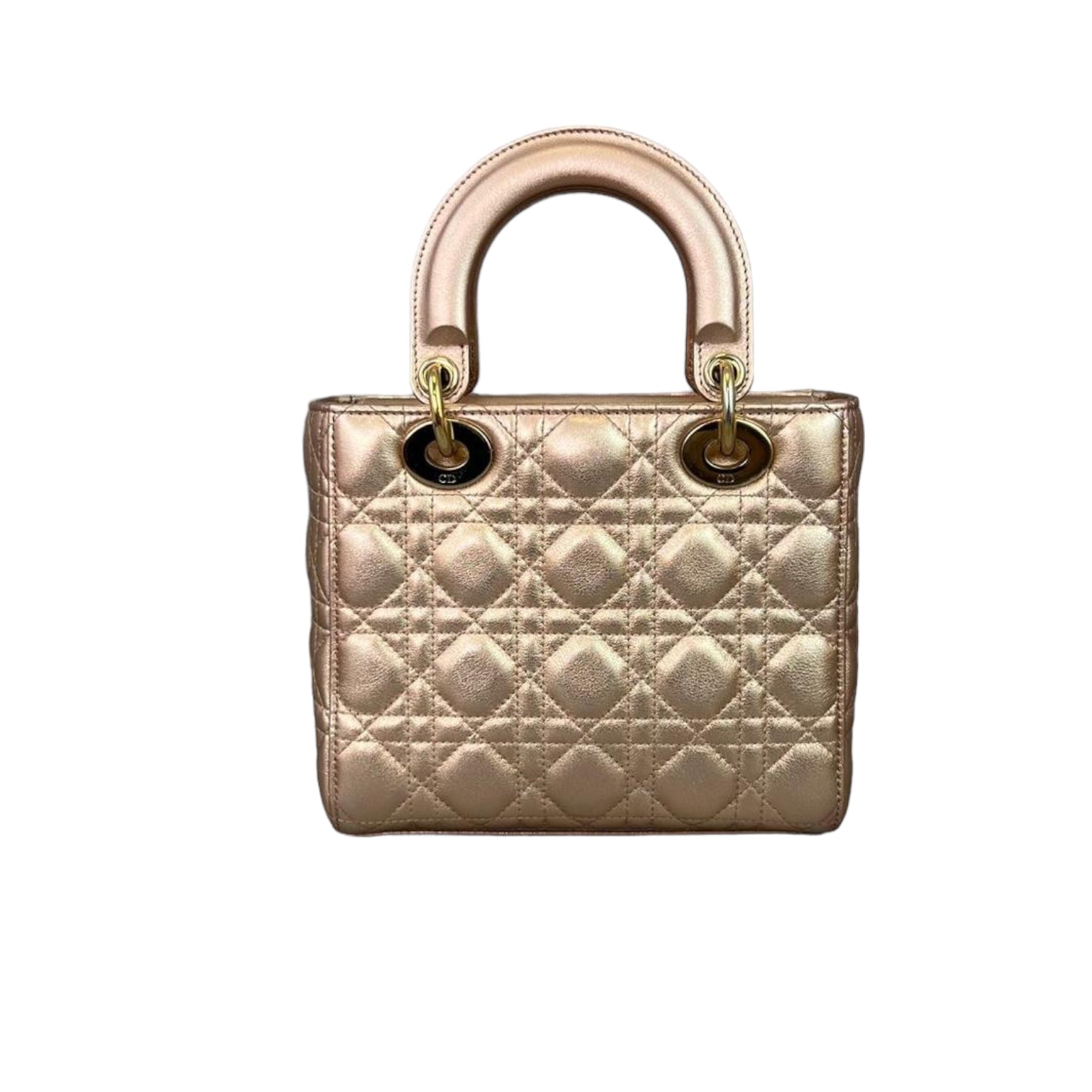 Cannage Lambskin Small Lady D1OR Rose Gold GJW
