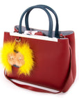 FNDI 2Jours Petite Embellished Leather Tote