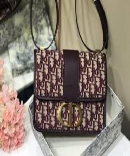 30 Montaigne D1OR Oblique Flap Bag Burgundy