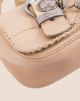 CHRISTIAN D1OR BEIGE PEBBLED CALFSKIN MINI GAUCHO CROSSBODY BAG