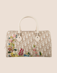 CHRISTIAN D1OR 2005 D1ORISSIMO FLORAL EMBROIDERED BOSTON BAG