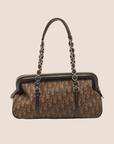 CHRISTIAN D1OR 2006 BROWN TROTTER ROMANTIQUE SHOULDER BAG