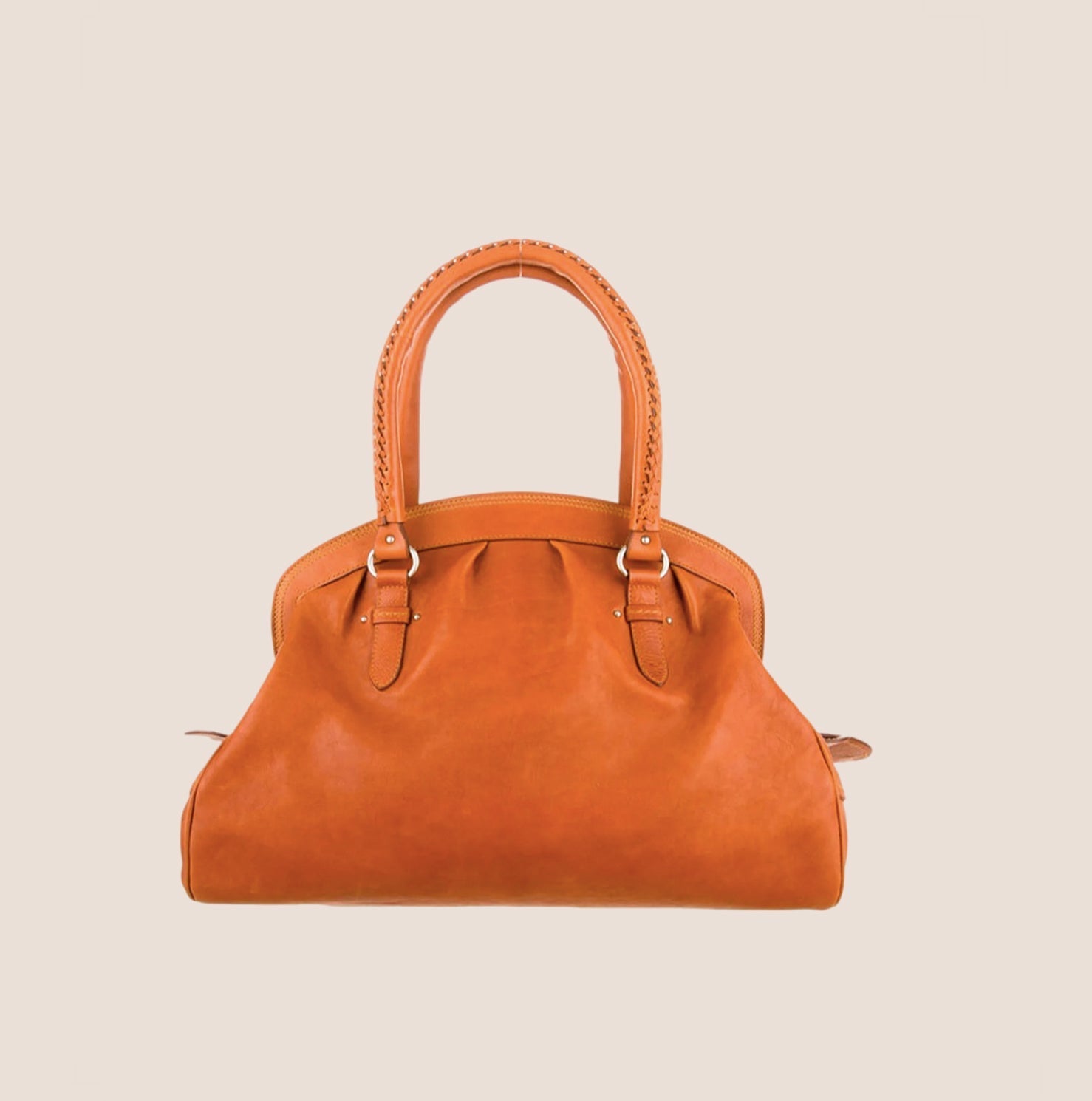 CHRISTIAN D1OR 2007 ORANGE LEATHER MY D1OR BAG