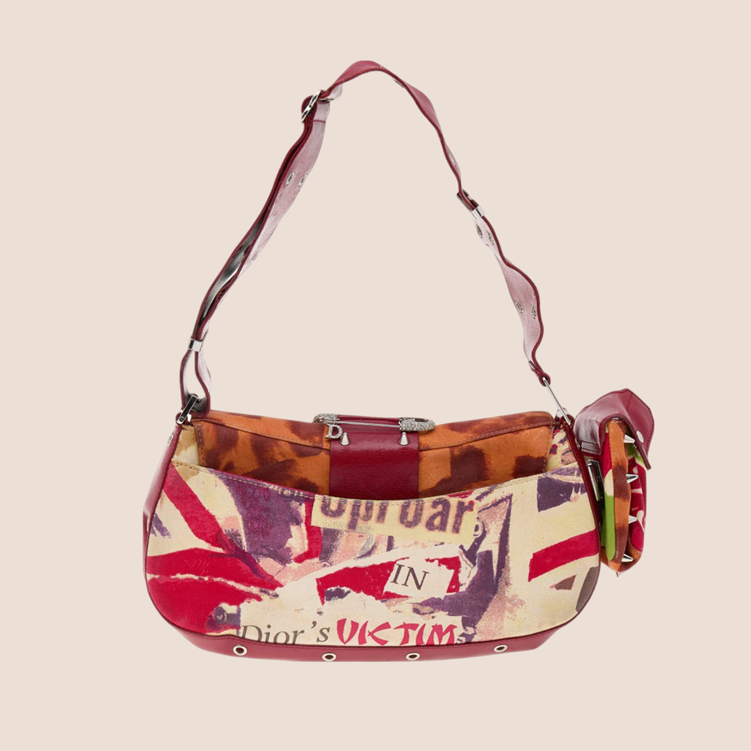 CHRISTIAN D1OR 2003 VICTIM STREET CHIC COLUMBUS SHOULDER BAG