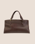 CHRISTIAN D1OR BROWN LEATHER BELTED EVERYDAY BAG