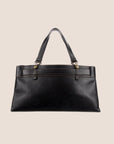 CHRISTIAN D1OR BLACK LEATHER BELTED EVERYDAY BAG