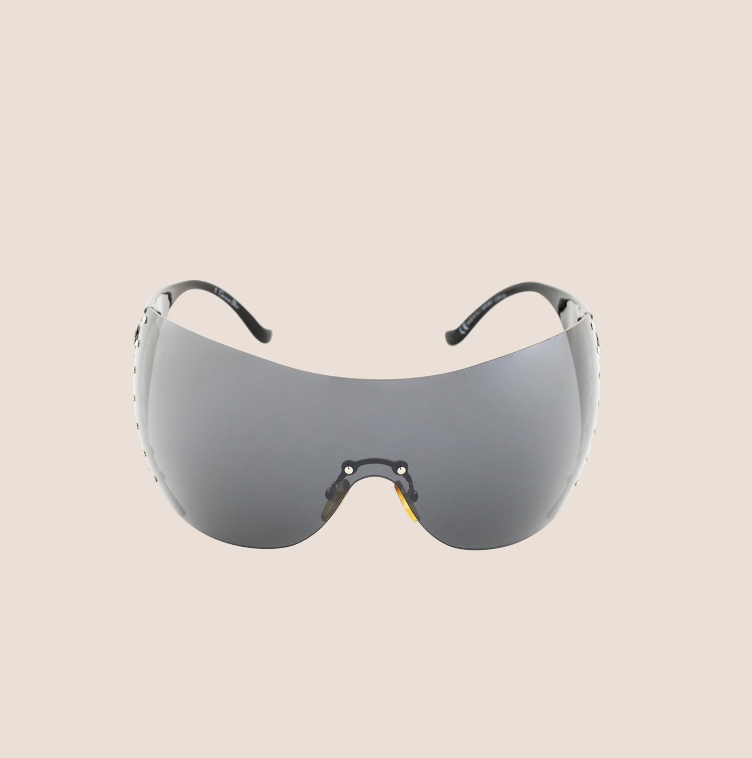 CHRISTIAN D1OR BLACK BIKE SUNGLASSES