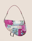 CHRISTIAN D1OR 2003 PINK "FILTH" PRINTED SADDLE BAG