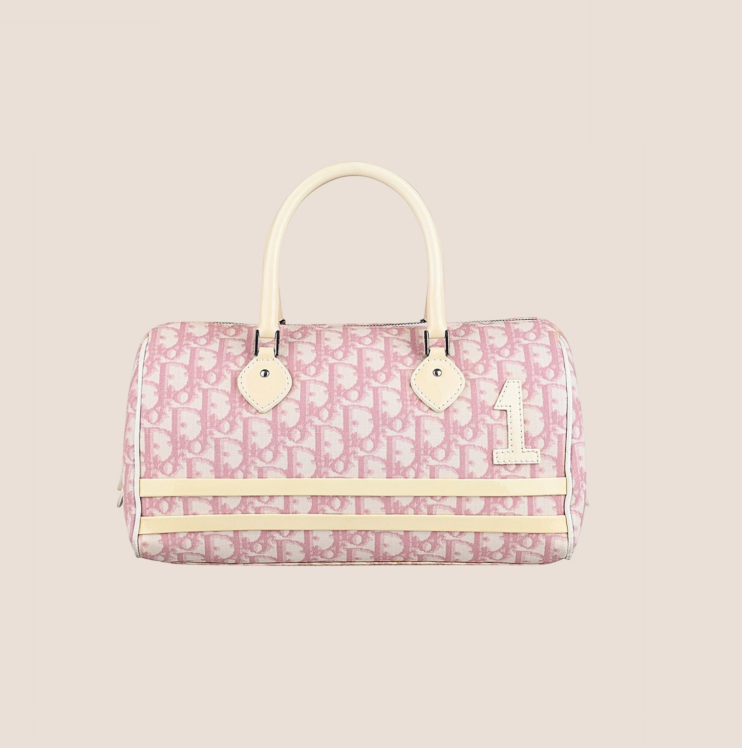 CHRISTIAN D1OR 2004 PINK TROTTER BOSTON BAG