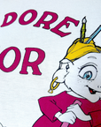 CHRISTIAN D1OR 2002 "J'ADORE D1OR" CARTOON PRINT T-SHIRT