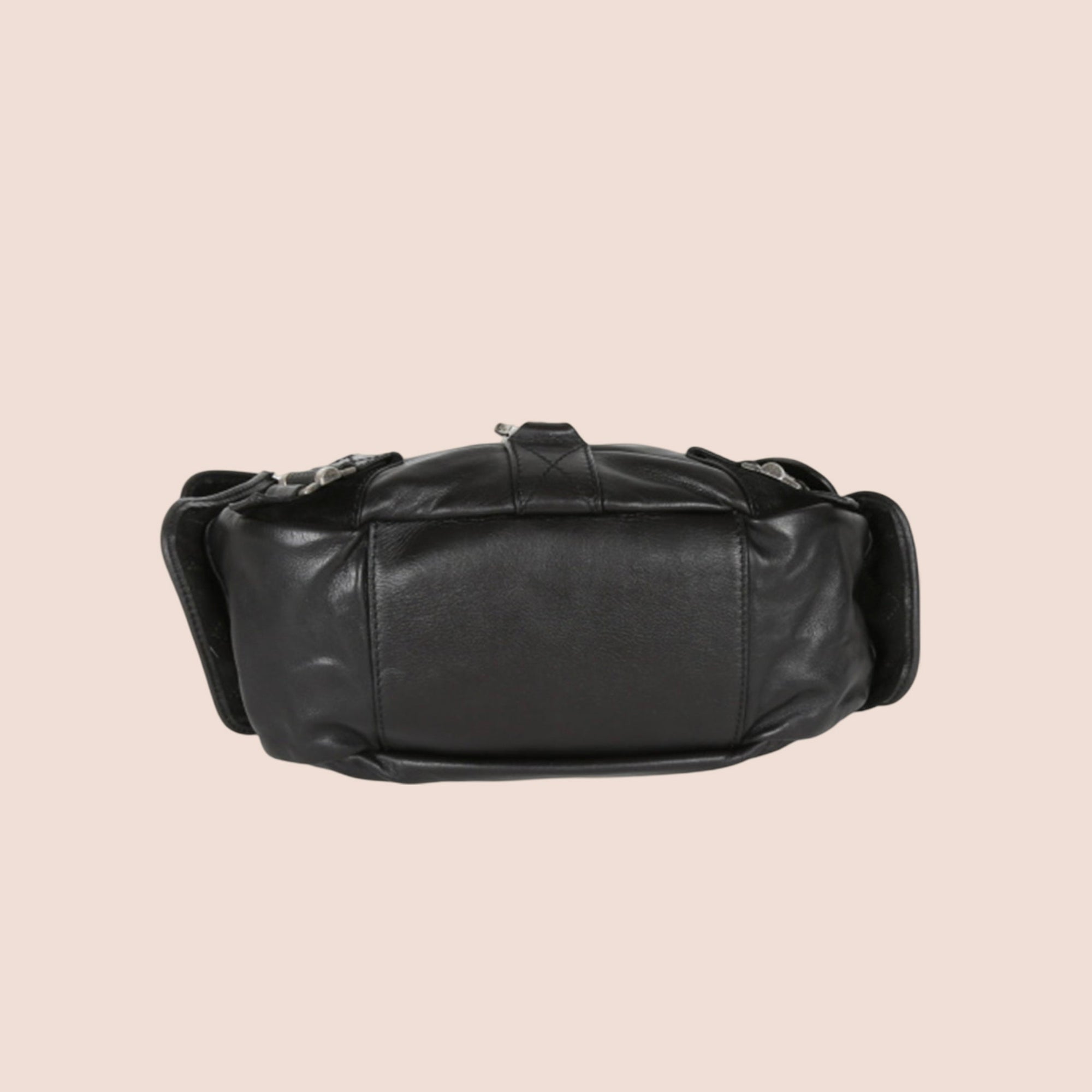 CHRISTIAN D1OR 2006 BLACK SUEDE REBELLE BAG