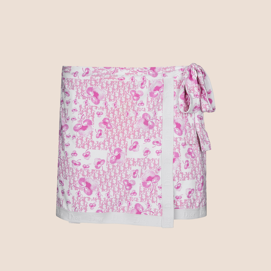 CHRISTIAN D1OR 2005 RESORT GIRLY WRAP SKIRT