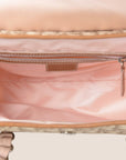CHRISTIAN D1OR 2007 PINK & BEIGE ROMANTIQUE SHOULDER BAG