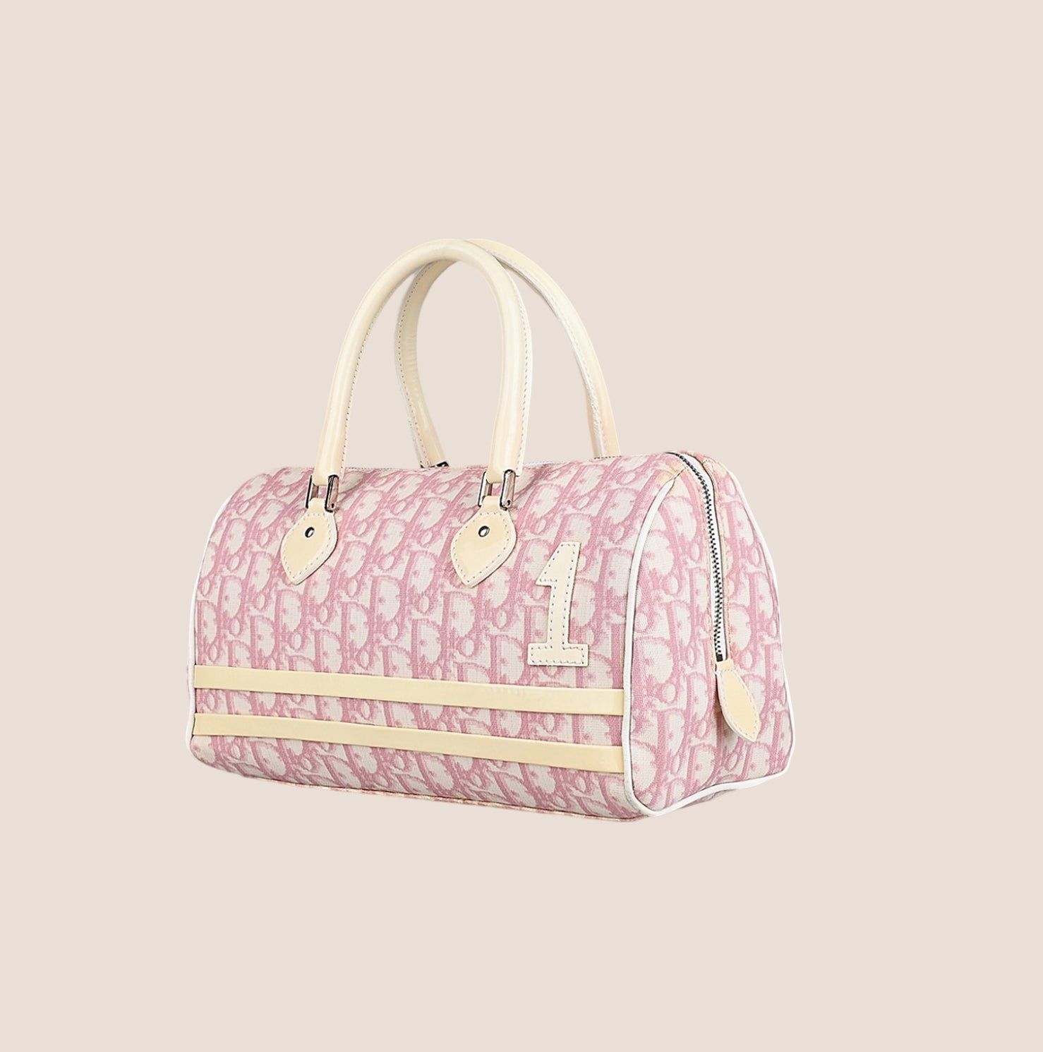 CHRISTIAN D1OR 2004 PINK TROTTER BOSTON BAG