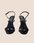 CHRISTIAN D1OR BLACK BUTTERFLY HIGH HEELS