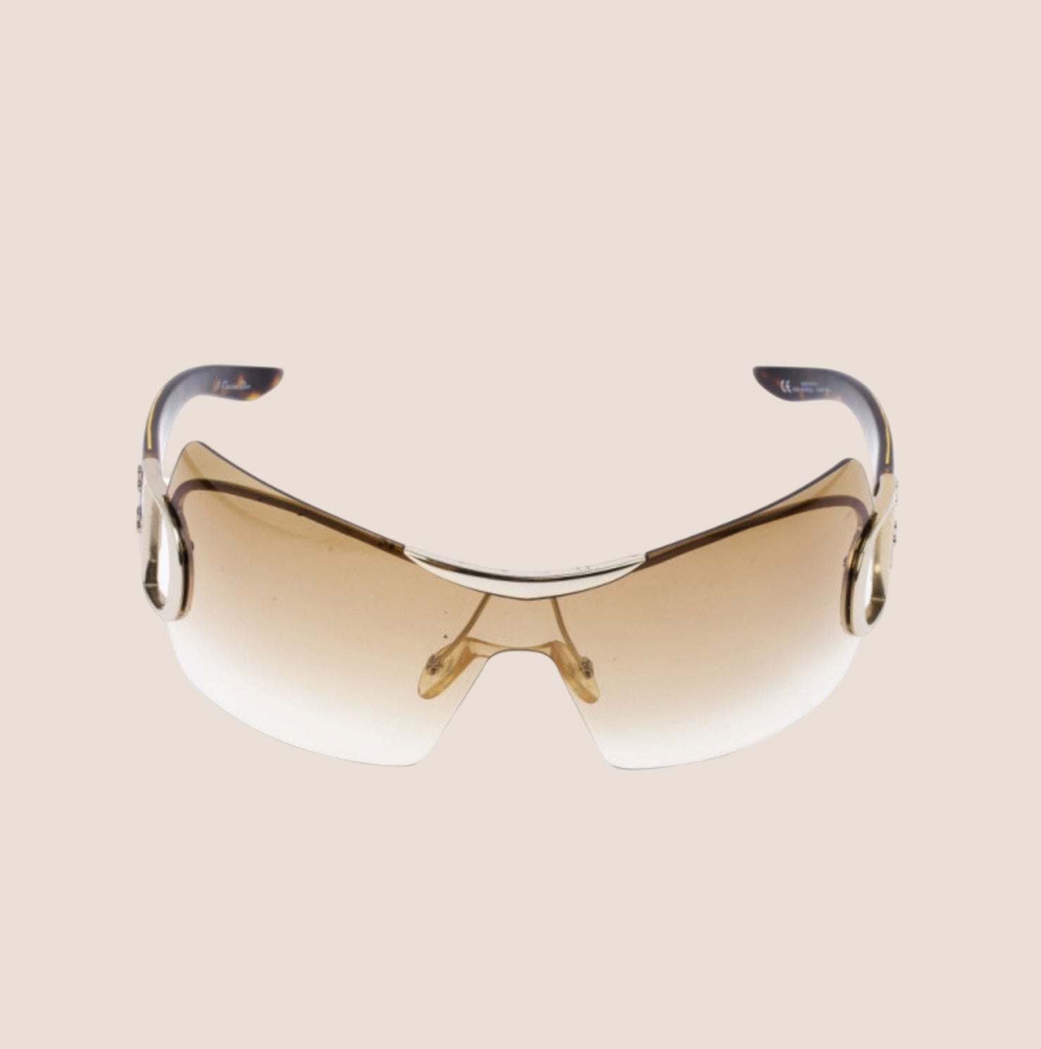 CHRISTIAN D1OR BROWN CLEAR AIRSPEED 1 SUNGLASSES