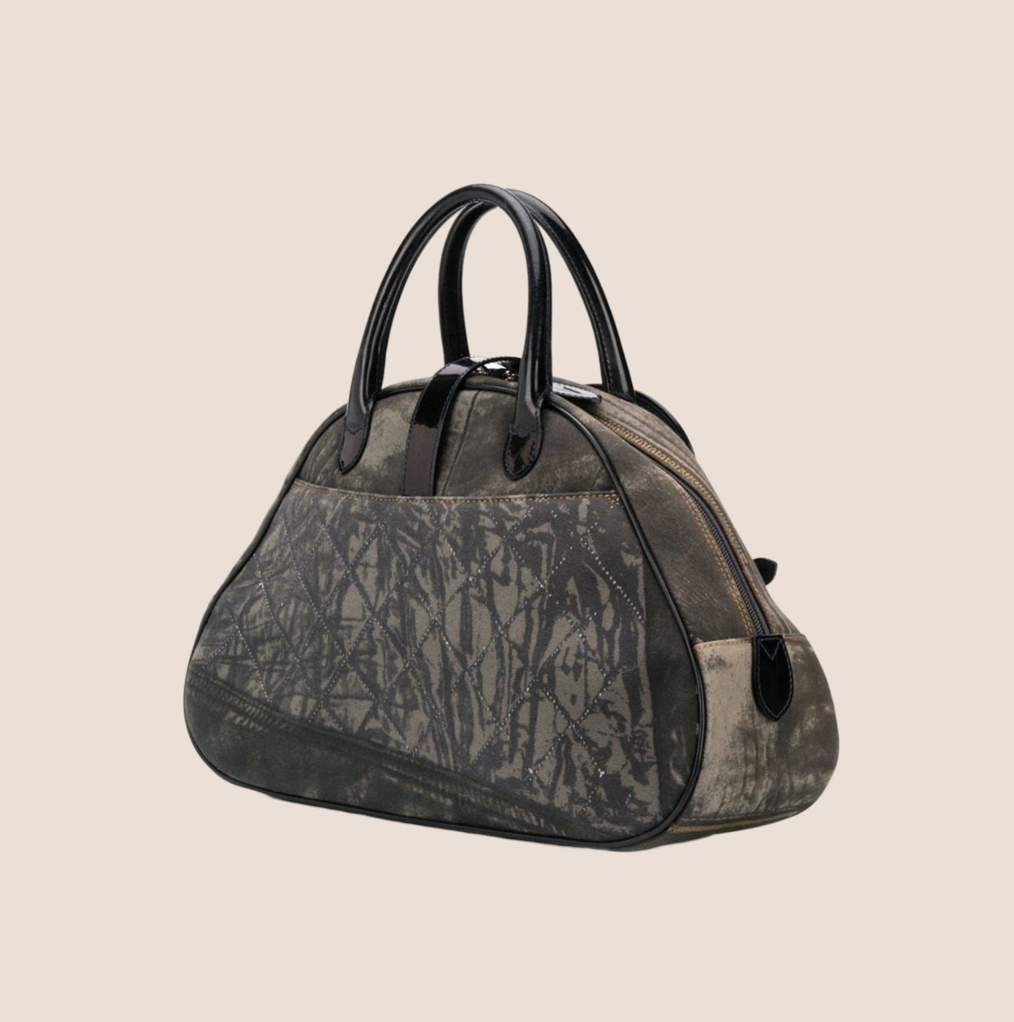 CHRISTIAN D1OR 2001 "MISS D1ORELLA" DENIM SADDLE HANDBAG