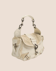 CHRISTIAN D1OR 2006 CREAM SUEDE REBELLE BAG