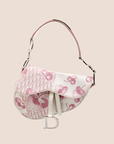 CHRISTIAN D1OR 2004 GIRLY PINK CHERRY BLOSSOM SADDLE BAG