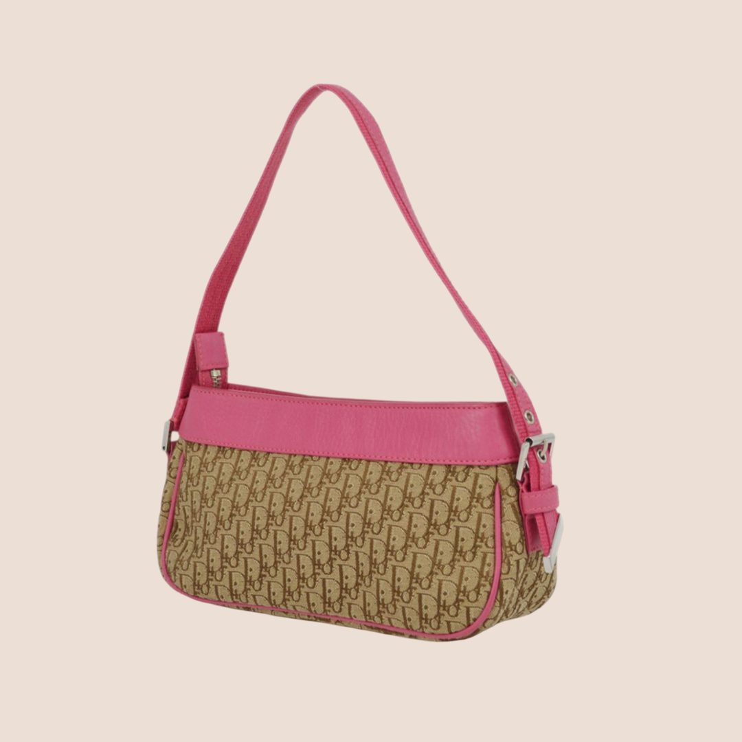 CHRISTIAN D1OR 2005 FUCHSIA STREET CHIC SHOULDER BAG