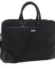 BBERRY Black label Hand Bag Nylon 2way Black Auth ki3666