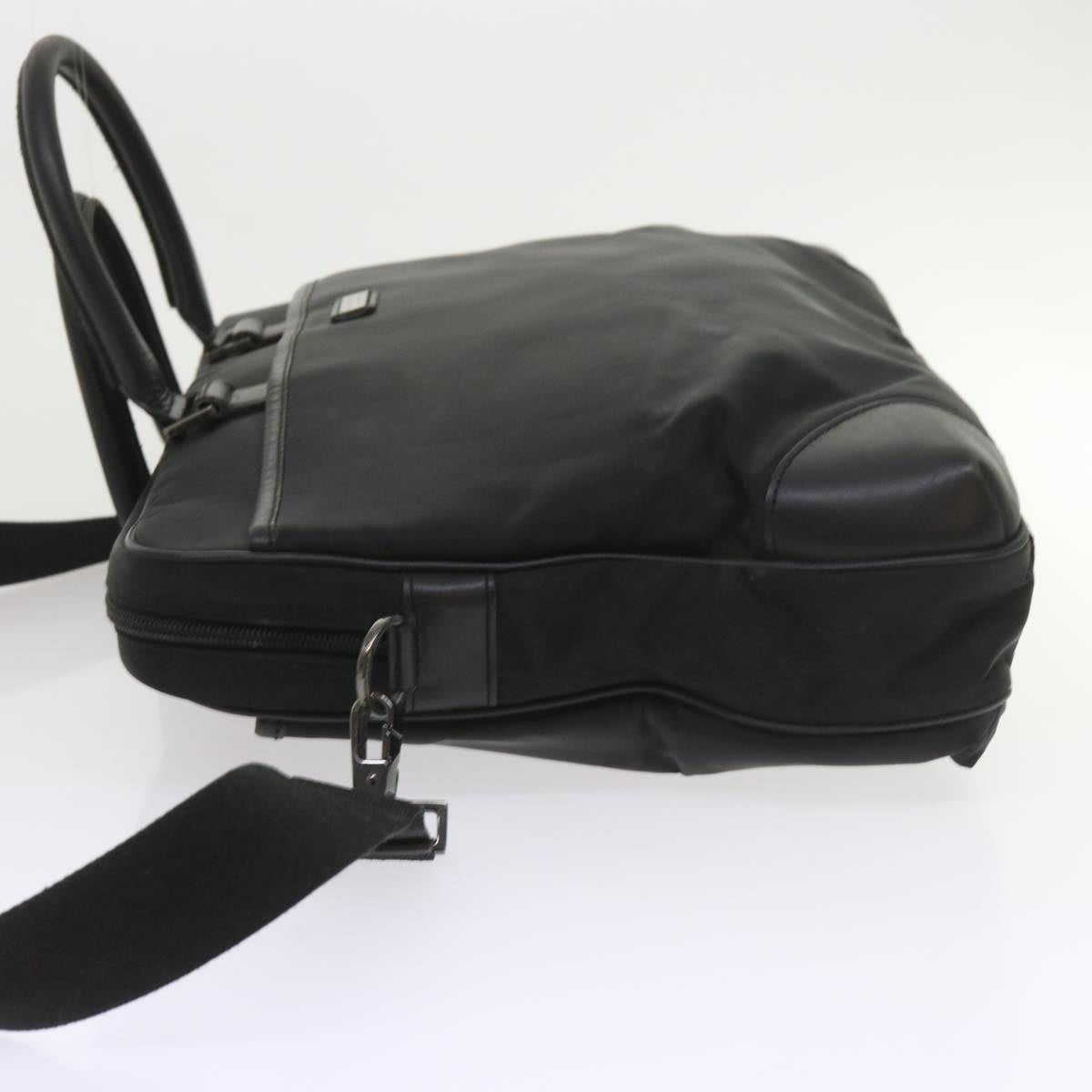 BBERRY Black label Hand Bag Nylon 2way Black Auth ki3666