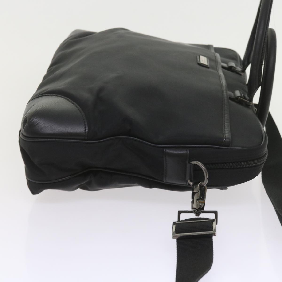 BBERRY Black label Hand Bag Nylon 2way Black Auth ki3666