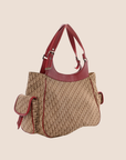 CHRISTIAN D1OR 2005 BURGUNDY MULTIPOCKET D1ORISSIMO SHOULDER BAG