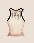 CHRISTIAN D1OR 2002 RUNWAY GOTHIC LOGO MESH TOP