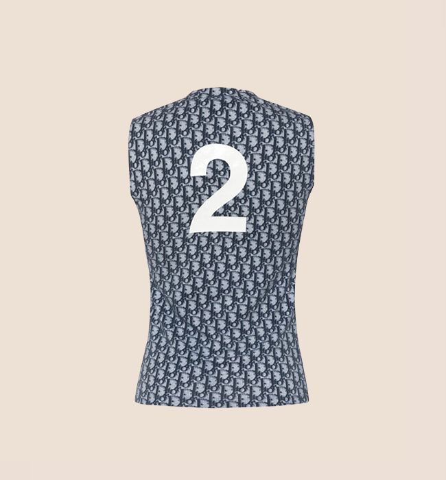 CHRISTIAN D1OR 2003 "J'ADORE D1OR" BLUE TROTTER TANK TOP