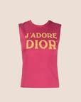 CHRISTIAN D1OR "J'ADORE D1OR" SLEEVELESS TANK TOP