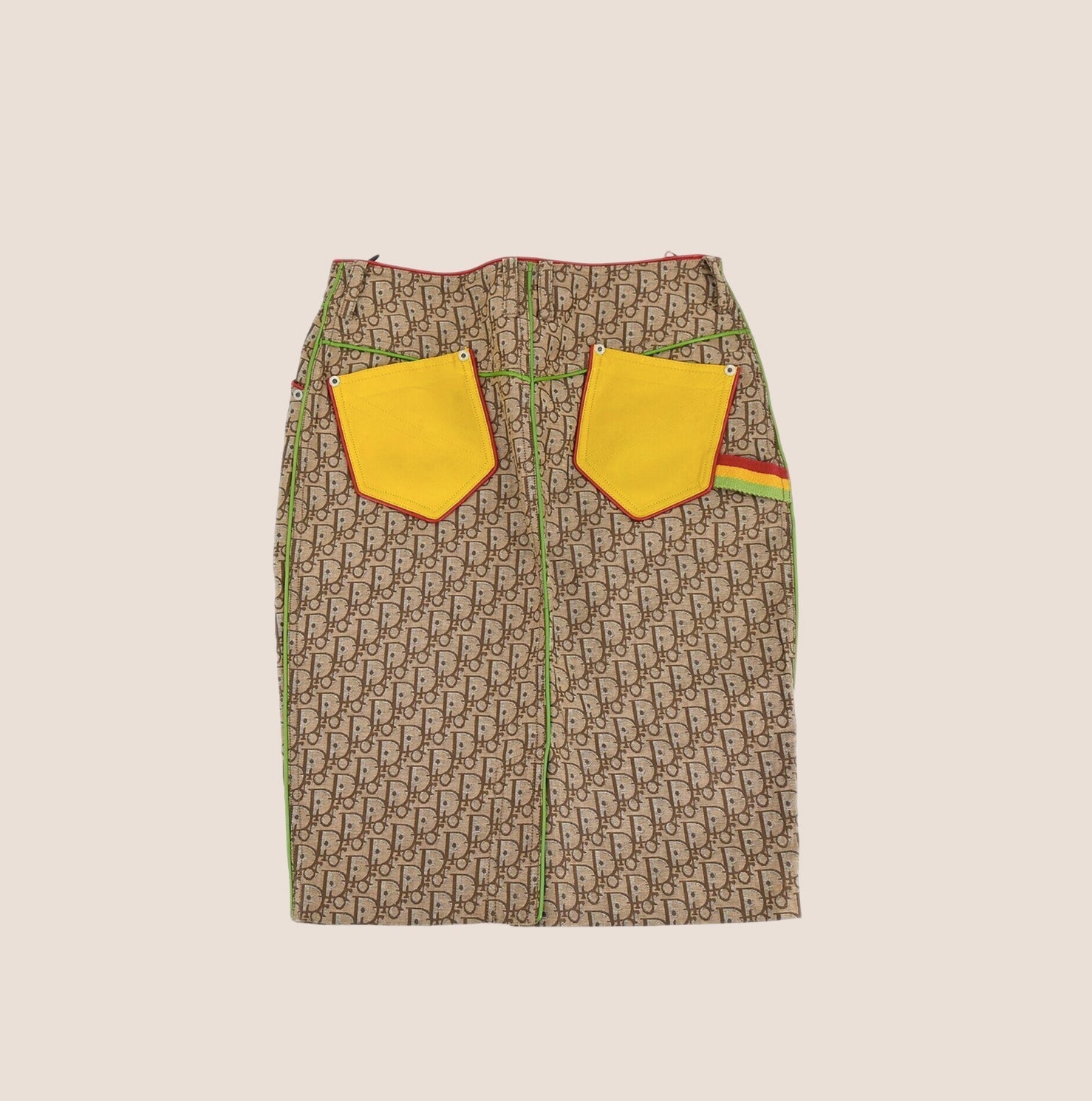 CHRISTIAN D1OR 2004 RASTA MIDI SKIRT