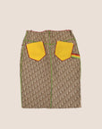 CHRISTIAN D1OR 2004 RASTA MIDI SKIRT