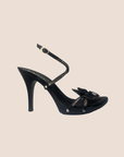 CHRISTIAN D1OR BLACK BUTTERFLY HIGH HEELS