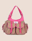 CHRISTIAN D1OR 2005 FUCHSIA PINK MULTIPOCKET D1ORISSIMO SHOULDER BAG