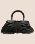 CHRISTIAN D1OR 2008 BLACK LEATHER KARENINA BAG