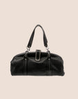 CHRISTIAN D1OR 2005 BLACK LEATHER FRAME BAG