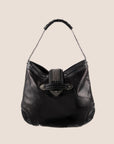 CHRISTIAN D1OR 2007 BLACK LEATHER JEANNE HOBO BAG