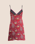 CHRISTIAN D1OR 2002 RED BANDANA MINI DRESS